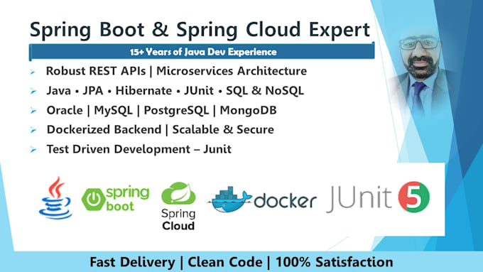 develop rest apis and microservices in spring boot and spring cloud