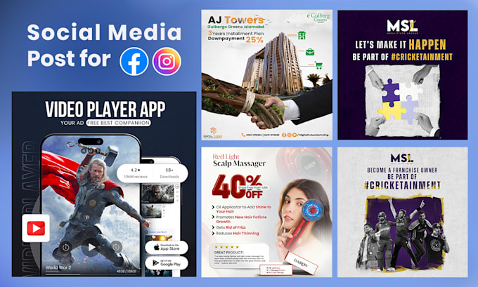create editable social media posters in photoshop