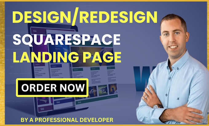 Develop squarespace landing page website redesign sqaurespace landing ...