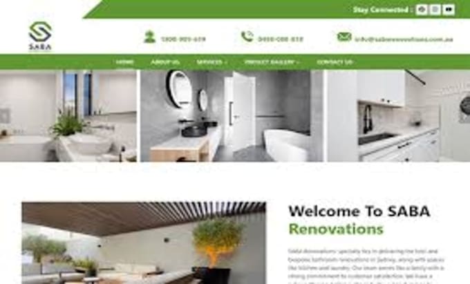 create websites for bathroom renovations home construction and roofing