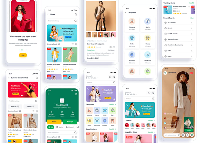 develop ecommerce shopping app restaurant app, multi vendor app, marketplace app