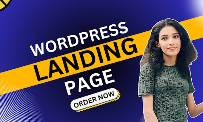 build responsive wordpress elementor website, wordpress landing page