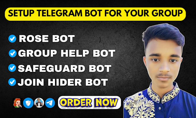 be fully setup telegram bot in your telegram group