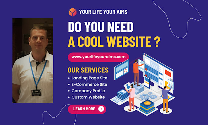 create a professional website design  development service for your business
