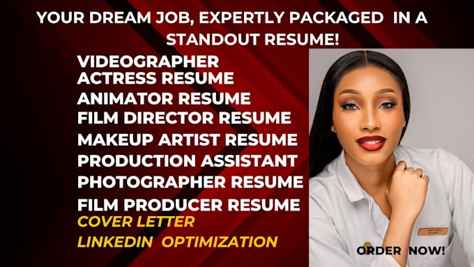 write media, entertainment, video editor, film producer, film editor resume
