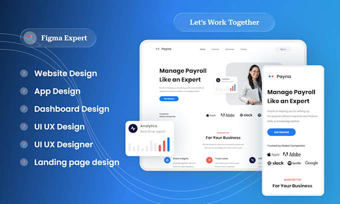 do figma website ui ux design and app ui ux design