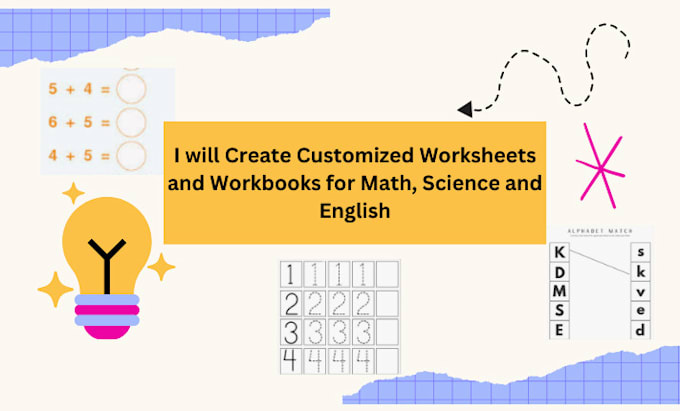 do custom worksheets and activity books for kids