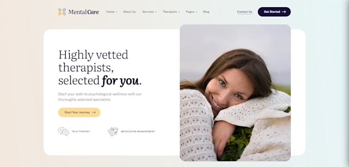create a psychology, therapy, and counseling website