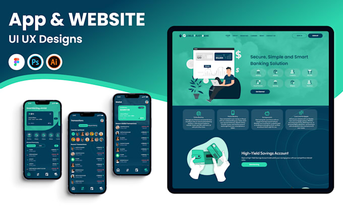 Design mobile app website ui ux design using figma by Piyumisachintha ...