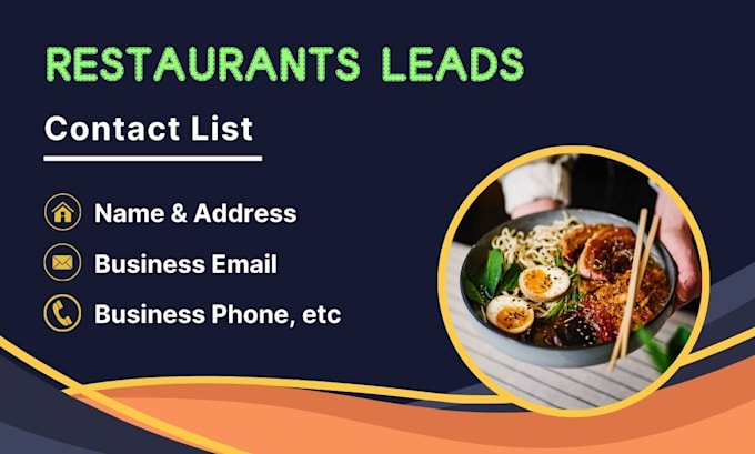 find restaurant leads, restaurant or hotel contact list, b2b lead generation