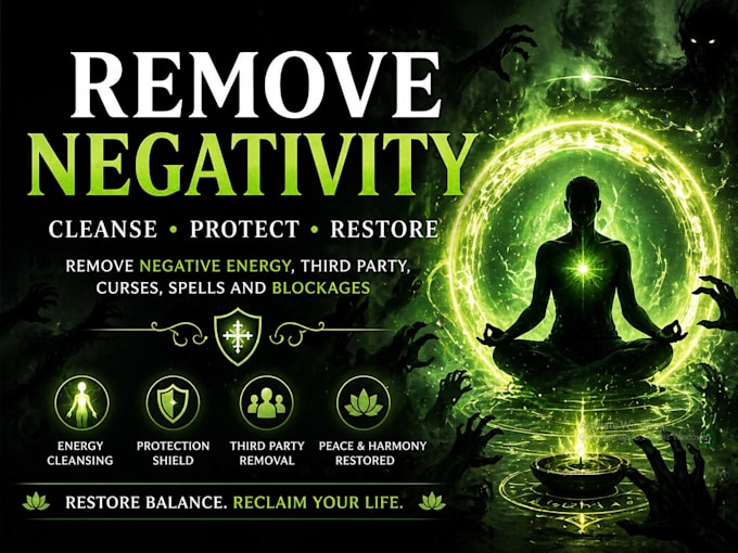 remove negative energy, third party, curse, for peace and protection