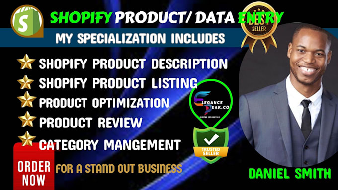write SEO rank shopify product description, product listing and review