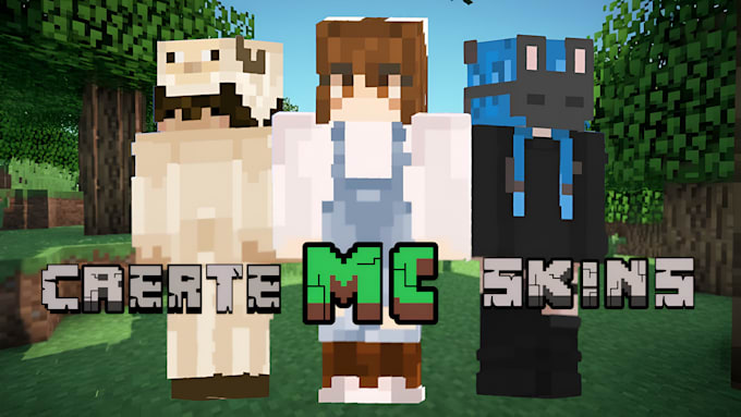 Create custom minecraft skins by Blue_212 | Fiverr