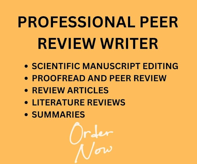 peer review your articles, journals and scientific papers to accuracy