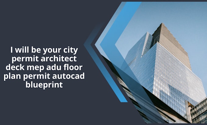 Be your city permit architect deck mep adu floor plan permit autocad ...