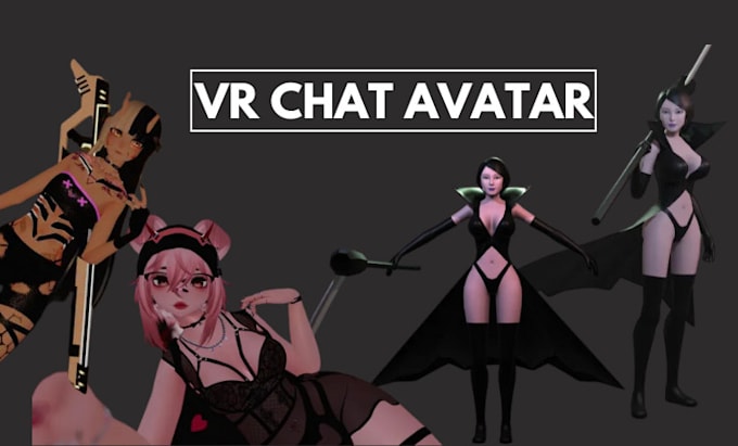 create a custom 3d nsfw fursona avatar, anime avatar, vrc character, vrc avatar