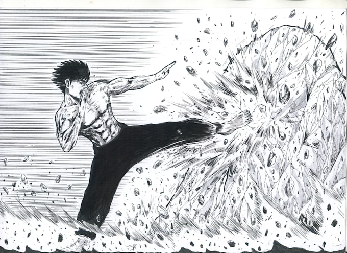 draw illustration with manga style