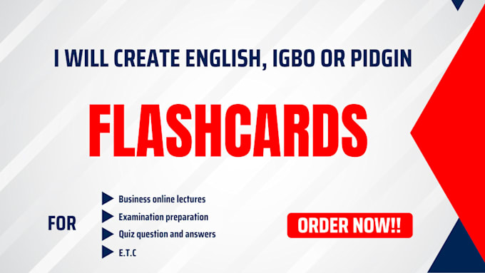 create an effective english, igbo or pidgin anki flashcards