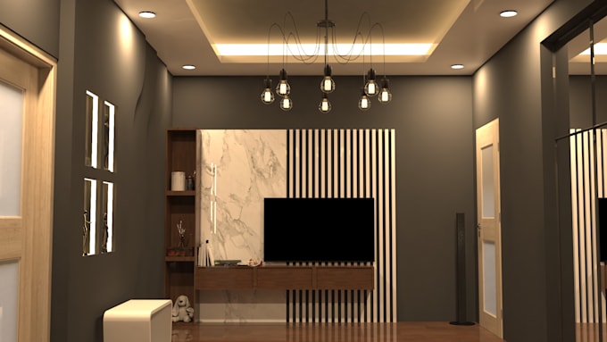 do 3d modelling, interior design and realistic 3d rendering