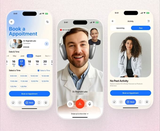 develop physiotherapy app, fitness app, pharmacy app, ehr app, hippa emr app