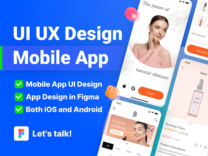 Do figma website ui ux, figma landing page, website ui ux, figma app ...