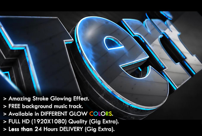 create 3d metallic glow cinematic epic logo reveal intro