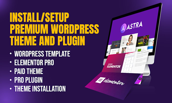 install or setup premium or paid wordpress theme and plugin