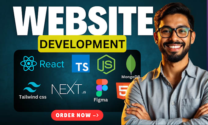 do react js website, next js website, website development full stack developer