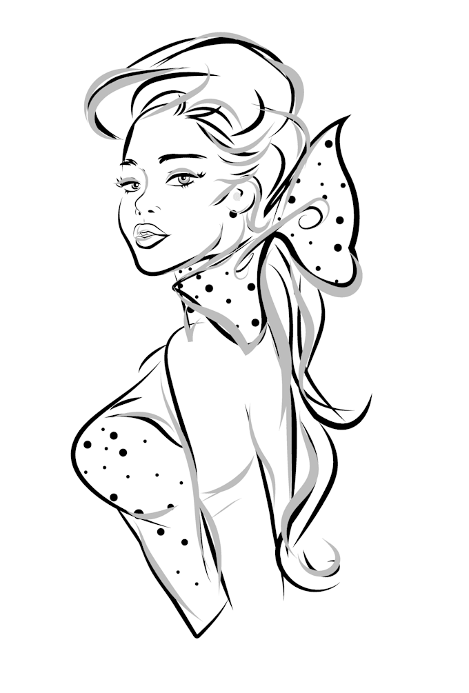 draw any photo into stencil art, line art