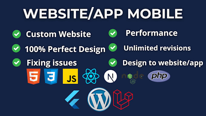 build complete web or app using react nodejs and wordpress