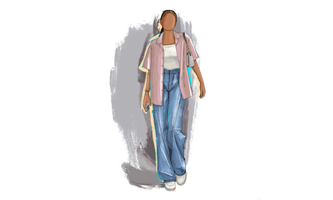 Draw fashion illustration or sketch by Scribbledesign1 | Fiverr