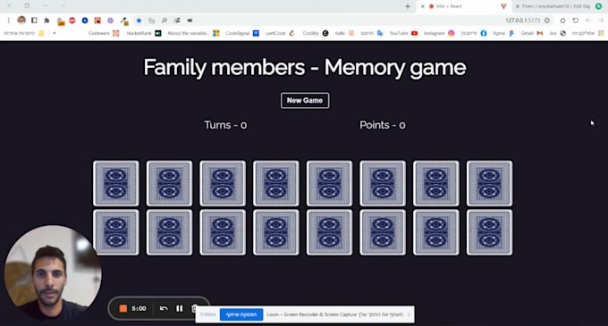 develop for you your family members memory card game