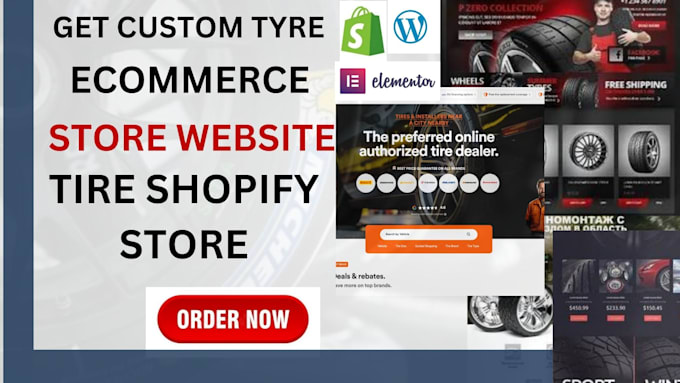 build a tyre ecommerce store website tire shopify custom website
