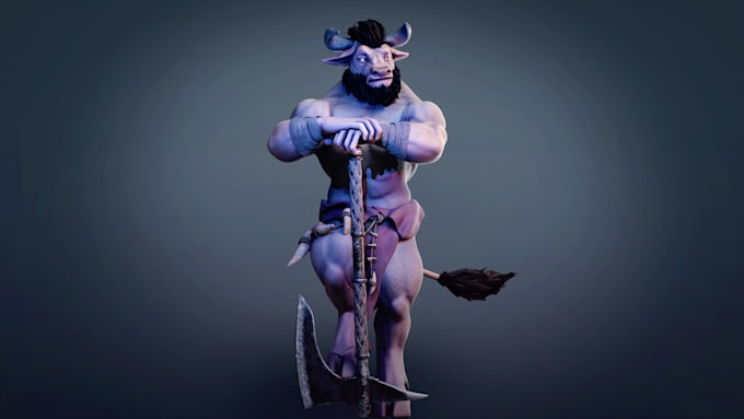design 3d monster, objects, alien and creature character model