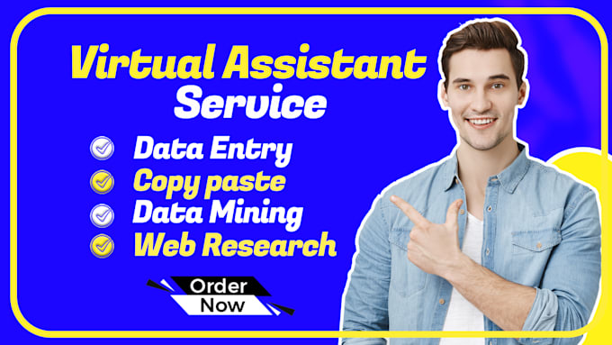 do data entry web research copy paste typing email lead scraping pdf to excel