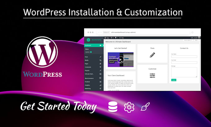 affordable wordpress installation configuration and theme customization