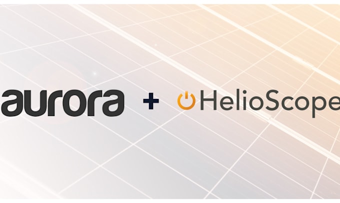 provide solar designs using aurora and helioscope
