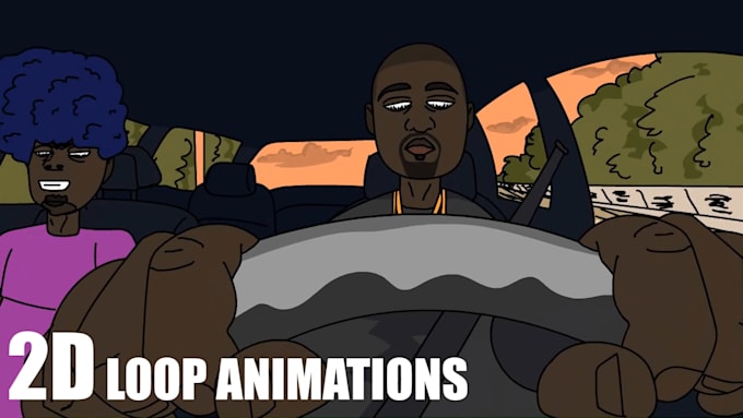 animate a 2d 30 second loop