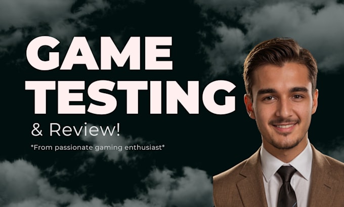 test usability, gameplay mechanics and review your game on steam or any platform
