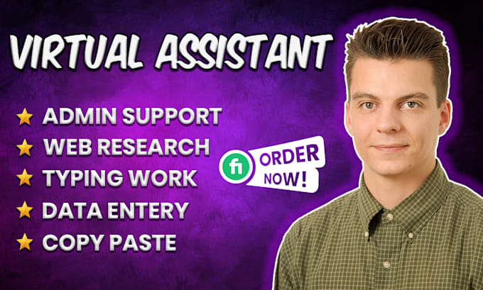 be your dedicated virtual assistant for admin and data tasks
