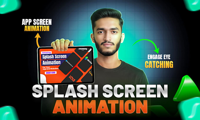 do splash screen and lottie icon animation for your app and website