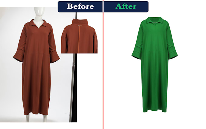 professional photo color correction or replacement