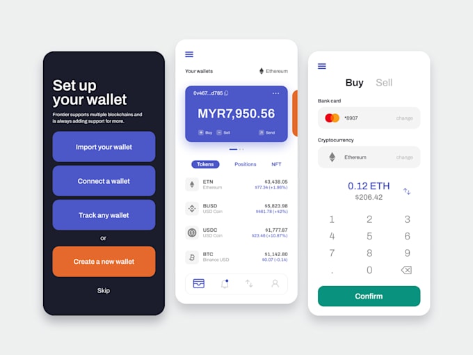 develop onramp crypto wallet app, offramp crypto wallet app, moonpay clone