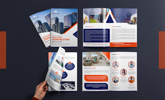 design corporate brochure, presentation, annual report