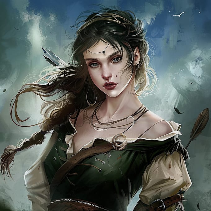 Create a concept art for fantasy character by Mosfiqul20 | Fiverr