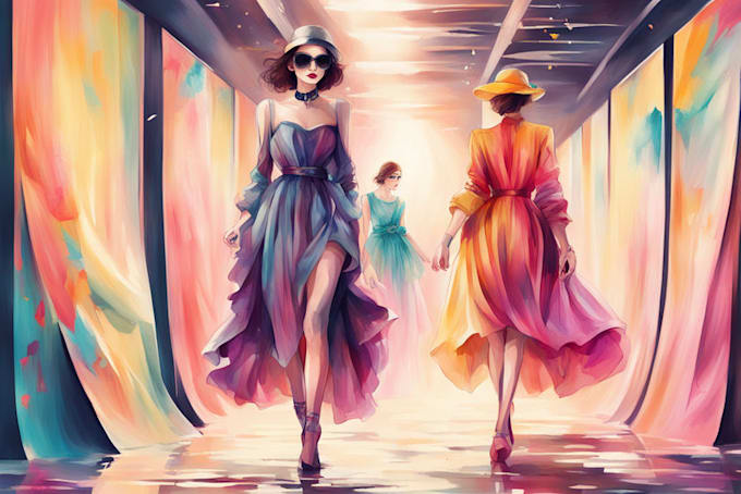 Create a unique fashion illustration by Rosalitoit | Fiverr