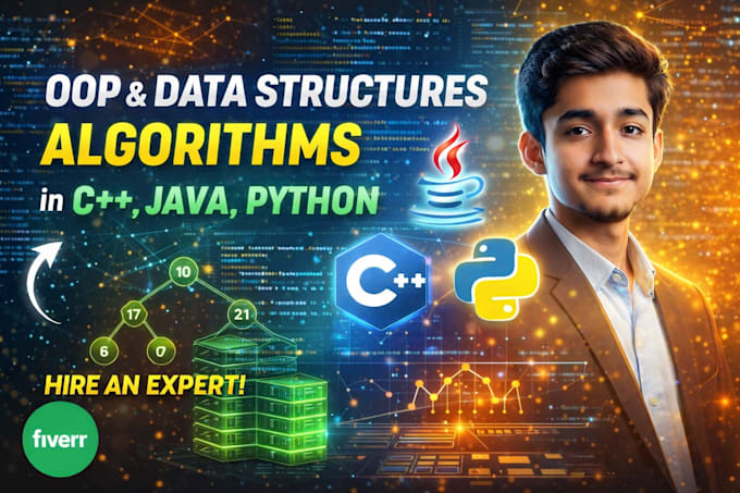 implement oop and dsa solutions in cpp, java or python