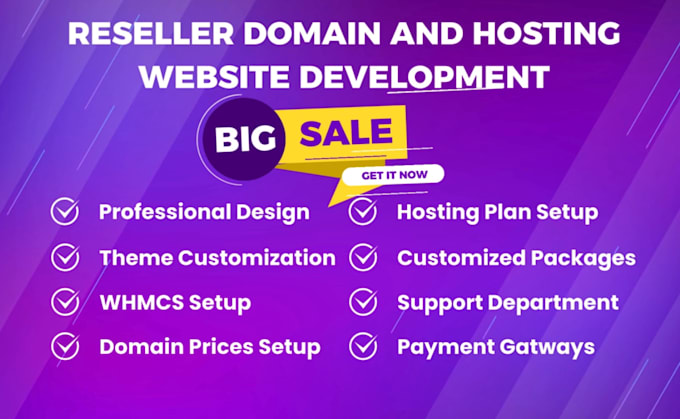 domain and hosting reseller website setup
