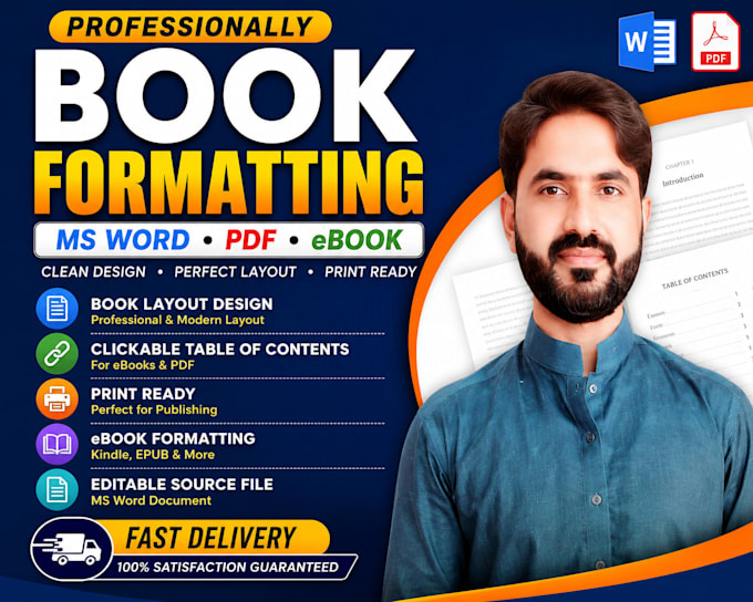 design, format, and layout ms word documents, books, and workbooks
