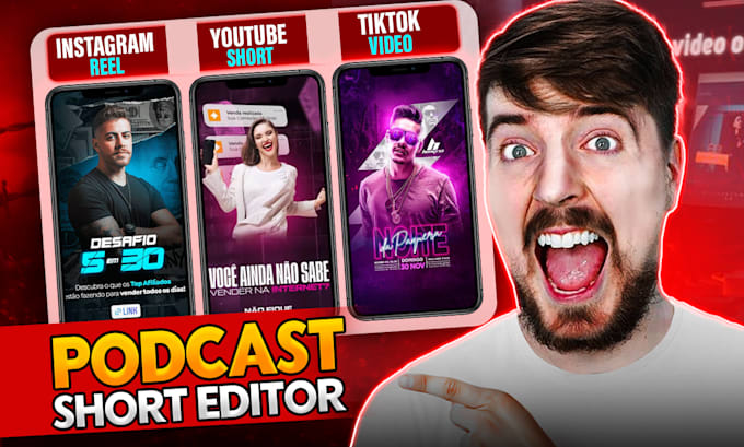edit your podcast into short from engaing viral video clips